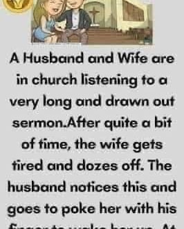 A couple at the church