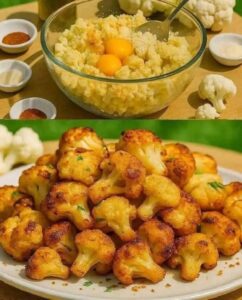 Golden and Crispy Oven-Roasted Cauliflower Bites
