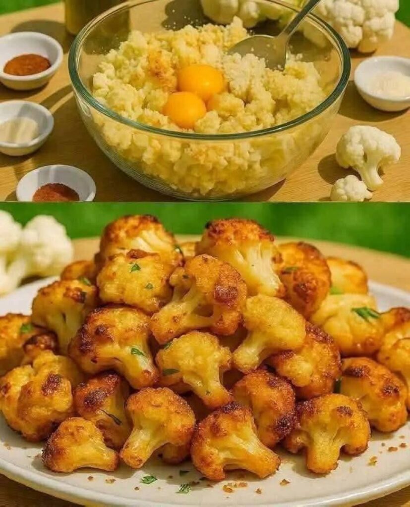 Golden and Crispy Oven-Roasted Cauliflower Bites