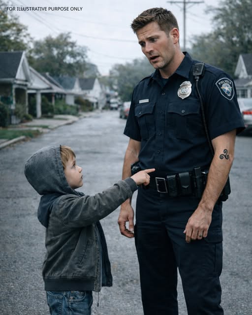 A Little Boy Pointed at the Police Officer’s Tattoo and Said, “My Dad Had the Same One”—It Was a Quiet Morning Patrol, Until the Officer Froze in Place