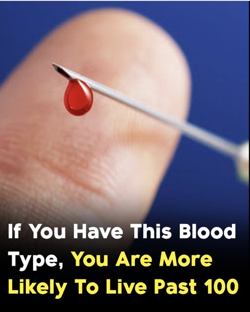 Studies indicate that people with this blood type have higher chance of living to 100