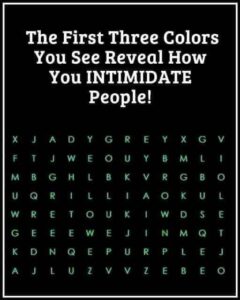 The First Three Colors You See Reveal How You Intimidate People