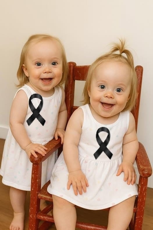 Young woman puts both babies inside the fir… See more