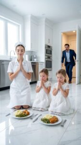 It was almost noon, the boss arrives early for lunch — and what he sees the cleaning lady doing changes everything….