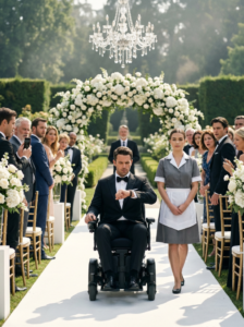 A paraplegic millionaire waited at the altar in front of 400 high-society guests… but his bride never showed up. Instead, he received a cruel letter confessing she had run away with another man because she couldn’t “handle” his disability.
