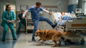 “Get that beast away!” the doctor yelled, kicking the barking dog away from the unconscious boy. He didn’t realize the dog wasn’t attacking—it was frantically alerting him that the boy’s heart monitor had been accidentally switched off. When he finally looked at the screen, his face turned pale…