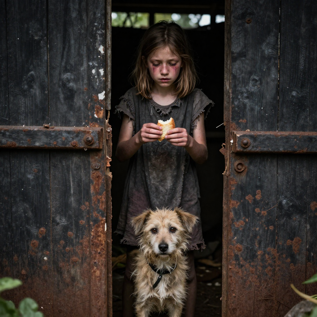MY OWN MOTHER IMPRISONED ME IN A RUSTED SHED FOR THREE DAYS! I SHARED MY LAST BITE WITH A STRAY DOG WHILE SHE FEASTED WITH A STRANGER. THEN, THE IMPOSSIBLE HAPPENED: THE FATHER WHO ABANDONED US SHOWED UP.