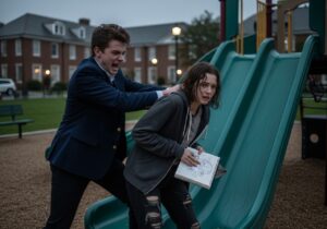 He Slapped the Mute Girl and Screamed “Speak Up!” — Thought She Was Helpless — He Didn’t See the White Shepherd Lurking in the Dark