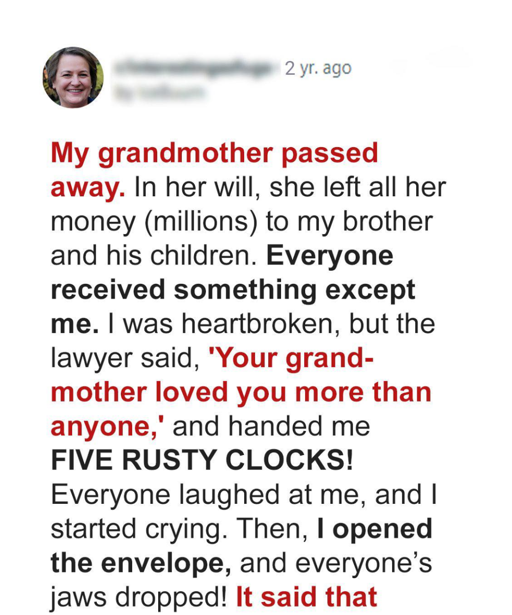 He Claimed the House Without Hesitation. Linda Accepted Her Grandmother’s Clocks—and Discovered a Hidden Fortune.