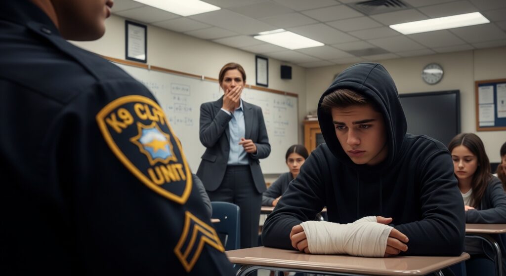 I Forced A Student To Remove His Gloves During A Drug Sweep. The Police Dog Whimpered Before I Even Saw The Horror Underneath.