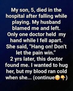 The doctor who held my hand! A story of loss, healing, and hope!