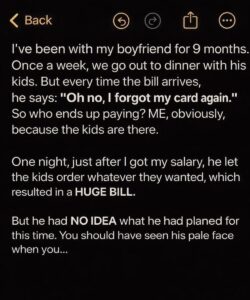 This woman exposed her boyfriend after months of paying for him and his children on every date!