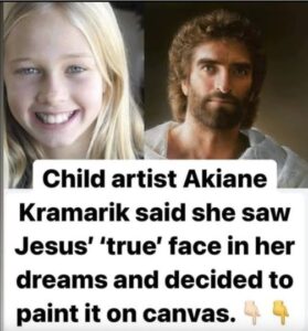 Masterful painting of Jesus by 8-year-old rescued from the shadows