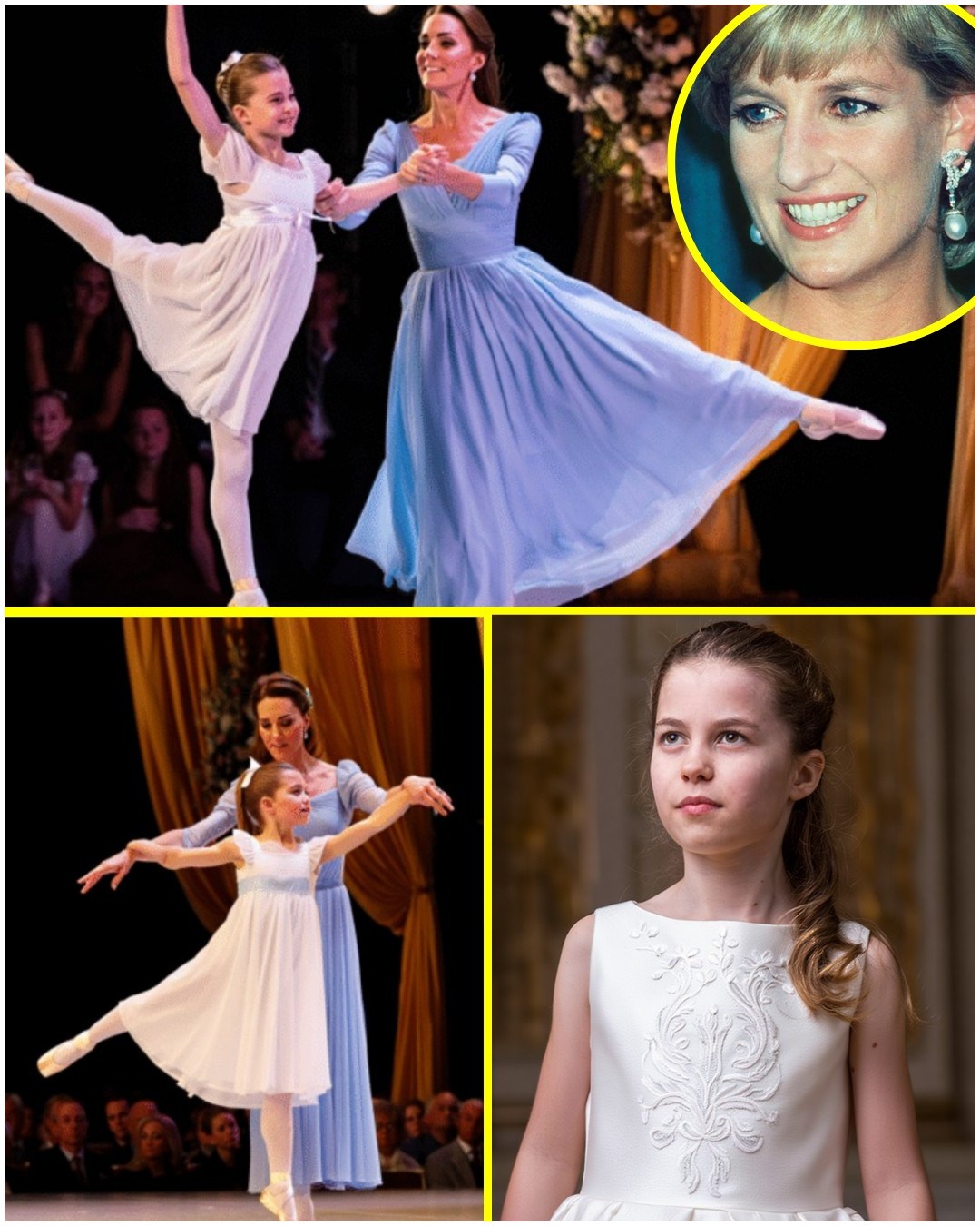 OMG!! Princess Catherine and Daughter Charlotte STEALS SPOTLIGHTS With Ballet Surprise As They Pay Emotional Tribute To Late Princess Diana – William in Tears, Windsor Stunned, Fans Worldwide in Awe!