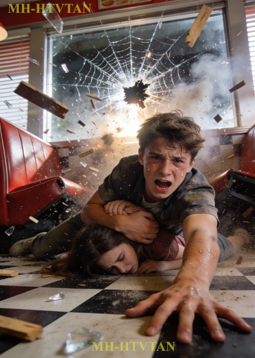 “Dive Down!” The Boy Shielded The Girl, Unaware Her Dad Was The Hells Angels VP.