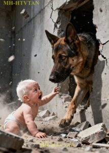 Baby Found a German Shepherd Cemented in a Wall – What he did Next Left Everyone in Tears !