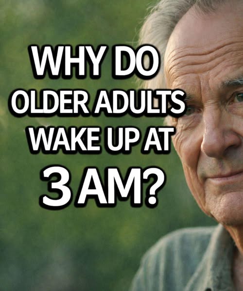 Why do many elderly people wake up at 3 a.m. and what might it mean for their rest?