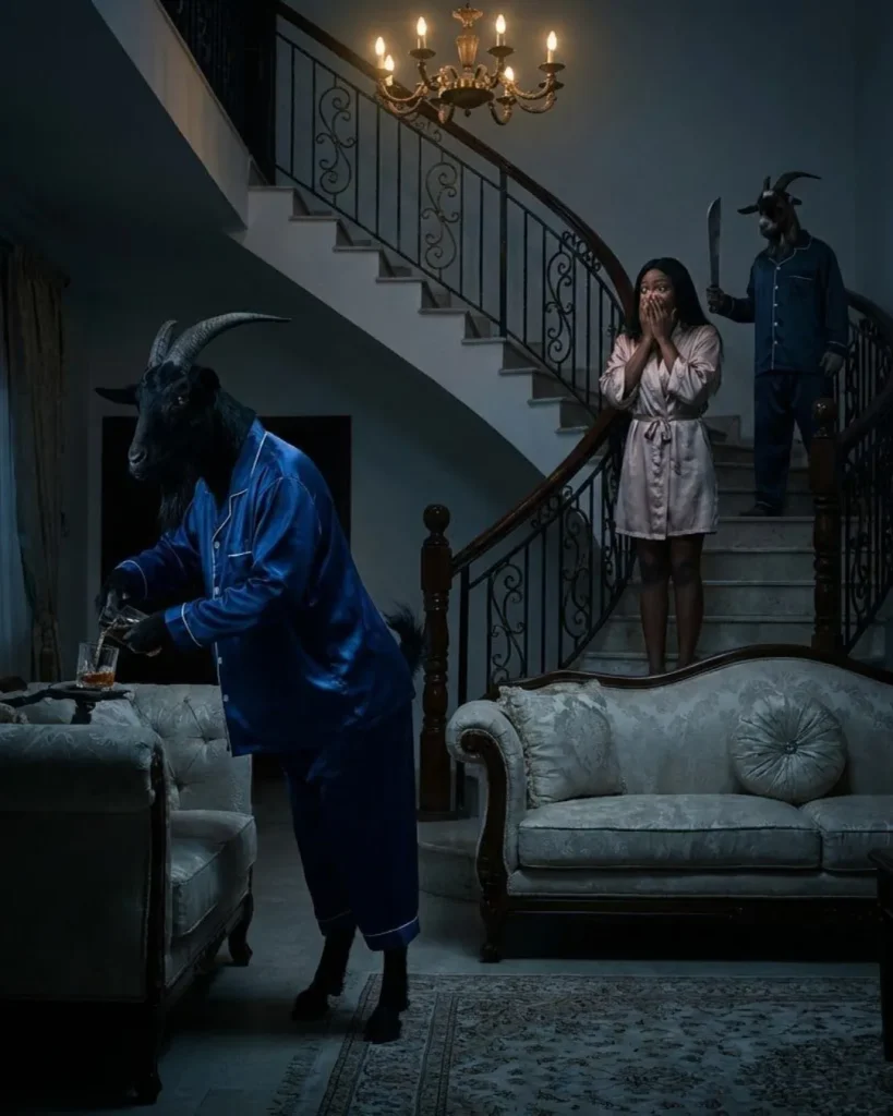 If you wake up at night and see a goat wearing my pyjamas standing in the parlour, do not shout..-phuongthao