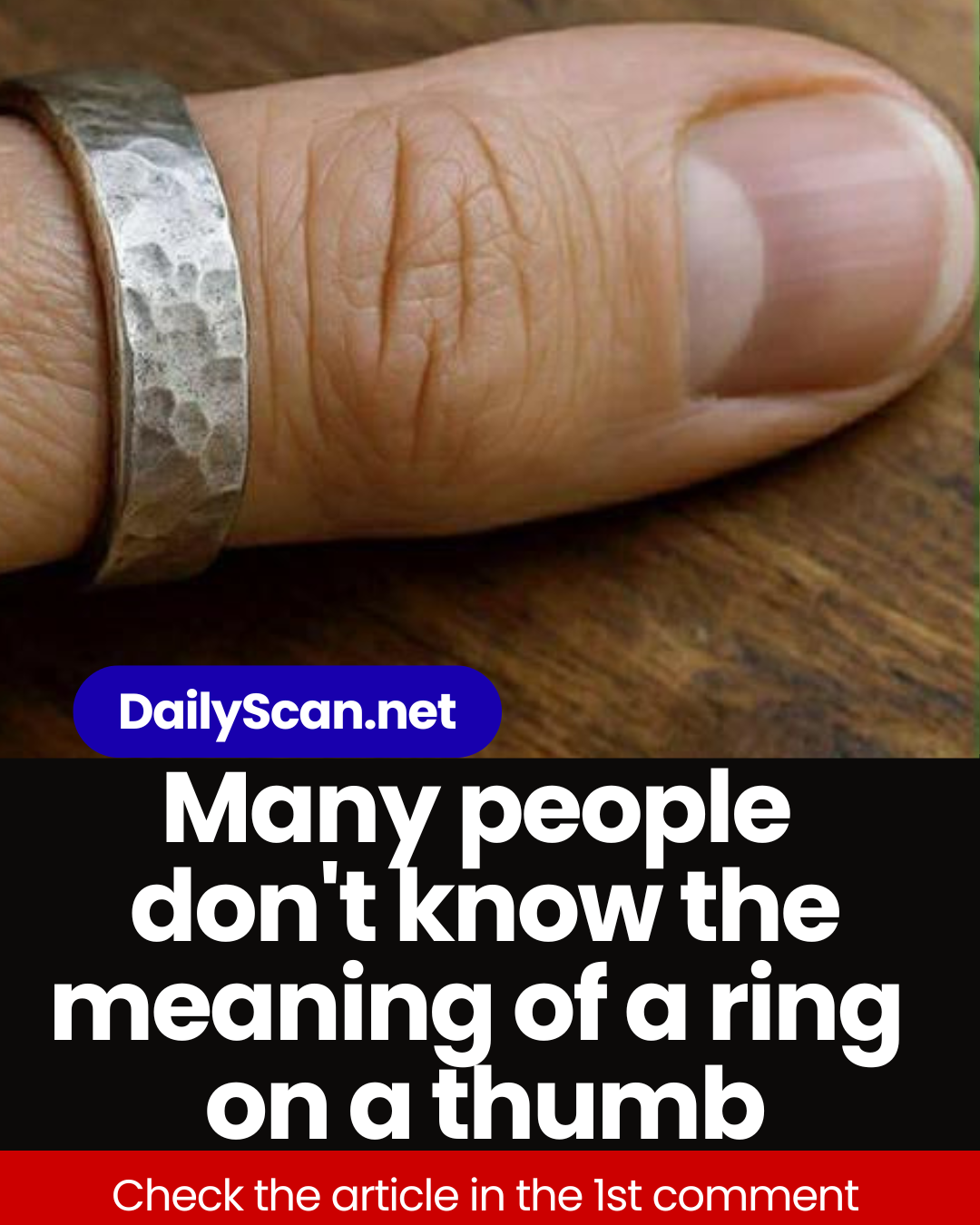 The hidden meaning behind thumb rings