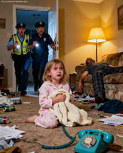 The little girl called 911, crying and saying: “Daddy’s snake is so big, it hurts so much!” – The police immediately showed up and discovered the h0rrifying truth when they arrived…