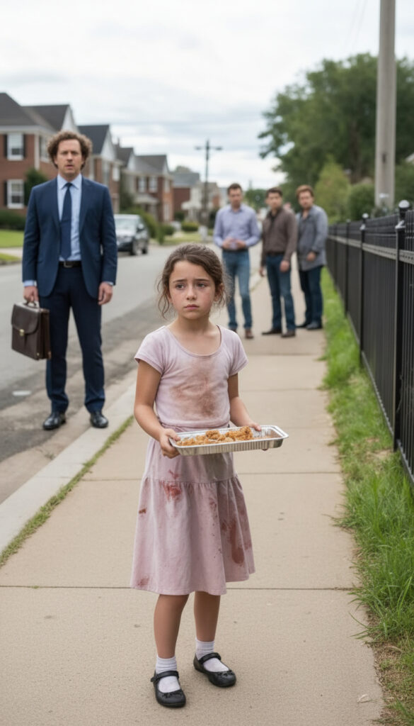 Millionaire arrives unexpectedly and sees his daughter asking neighbors for leftovers.