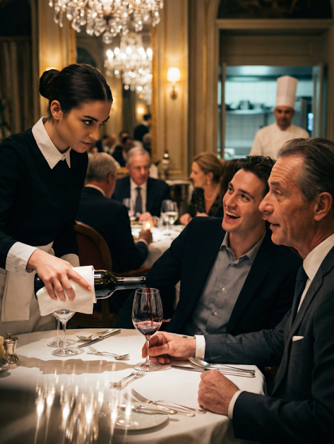 He ordered in German just to humiliate the waitress, laughing that “girls like her” could never understand a real education. Iris Novák only smiled and poured his wine flawlessly