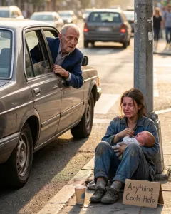 I saw my daughter begging in the street while carrying her baby… She told me her husband had… When I stopped at the red light, I saw my daughter begging, counting coins while holding her baby in her arms.