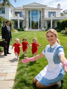 HE CAME HOME FIVE HOURS EARLY AFTER A CHILLING GUT FEELING… BUT WHEN A BILLIONAIRE WIDOWER HEARD CHILDREN LAUGHING IN HIS SILENT MANSION GARDEN, WHAT HE SAW ON THE LAWN EXPOSED A SECRET PLOT, A HIDDEN SURROGACY, AND A DEADLY FAMILY BETRAYAL THAT CHANGED EVERYTHING 😱