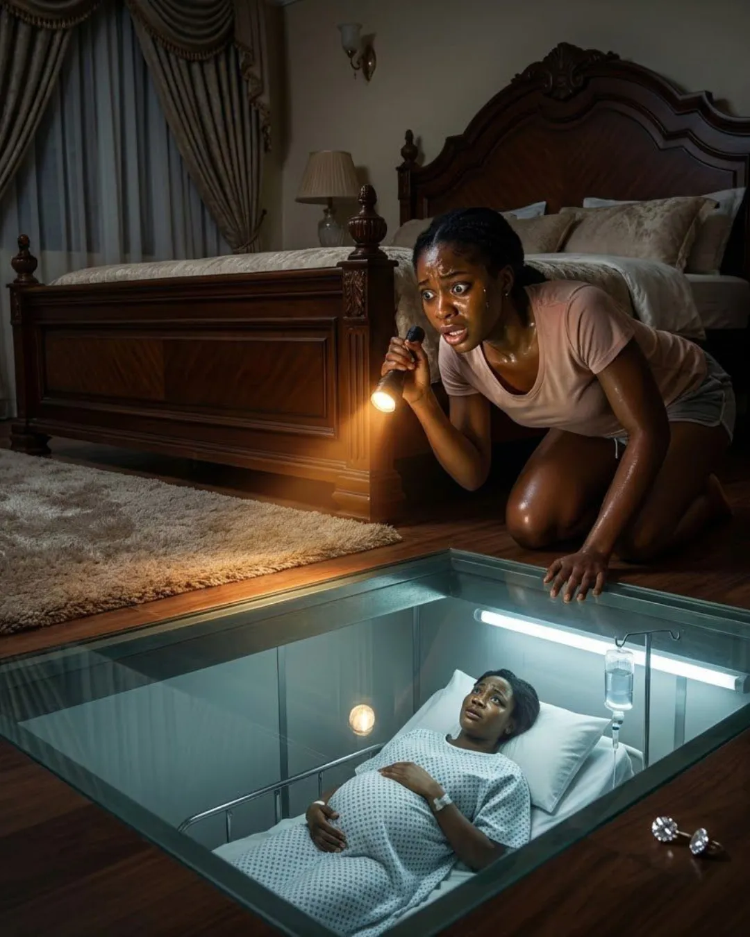 For eight months of our marriage, my husband gave me one strict rule: never ever look beneath our matrimonial bed. Yesterday my diamond earring rolled under there and everything changed...-phuongthao