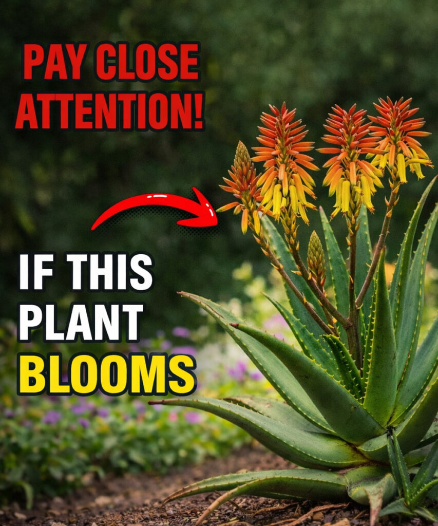The mystery behind why the aloe vera plant blooms