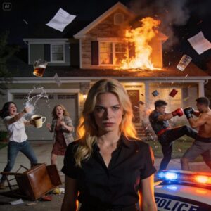 My mom laughed as the flames swallowed my house. “Guess you finally hit rock bottom,” she said, smiling. I stood there in silence, holding my phone, saving every receipt she thought was gone—insurance emails, messages, signatures. A year later, when investigators knocked on her door, she called me screaming, “What did you do?” I replied calmly, “Nothing. I just let the truth burn.”