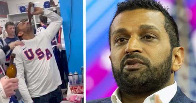 People are fuming over Kash Patel celebrating with Team USA at the Olympics