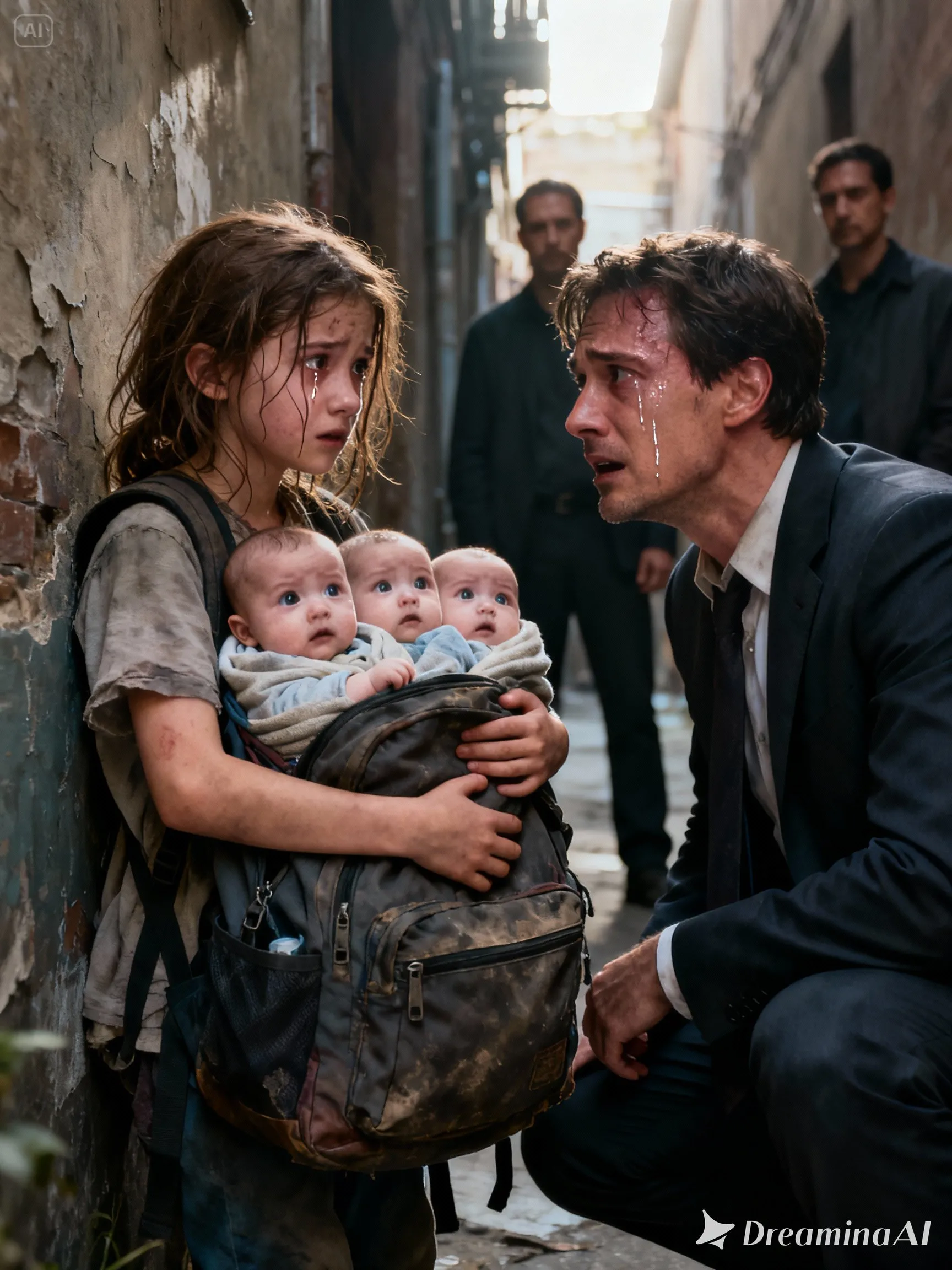 POOR GIRL FINDS ABANDONED TRIPLETS… UNAWARE THEY ARE THE LOST CHILDREN OF A MILLIONAIRE