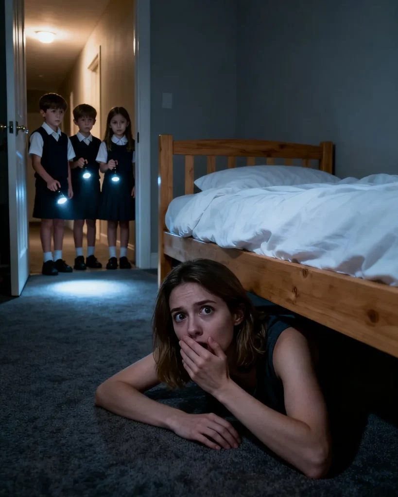 My neighbor kept telling me she saw my daughter at home during school hours—so I pretended to leave for work and hid under her bed.-nhuy