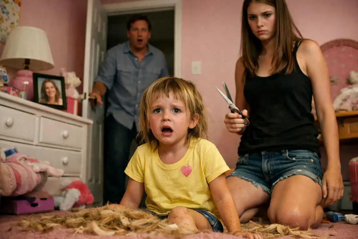 Her JEALOUS Stepsister Thought She’d WON After CHOPPING Off a 5-Year-Old’s Golden Hair—Until Dad Found MOM’S LAST KEEPSAKE Hidden in the Doghouse