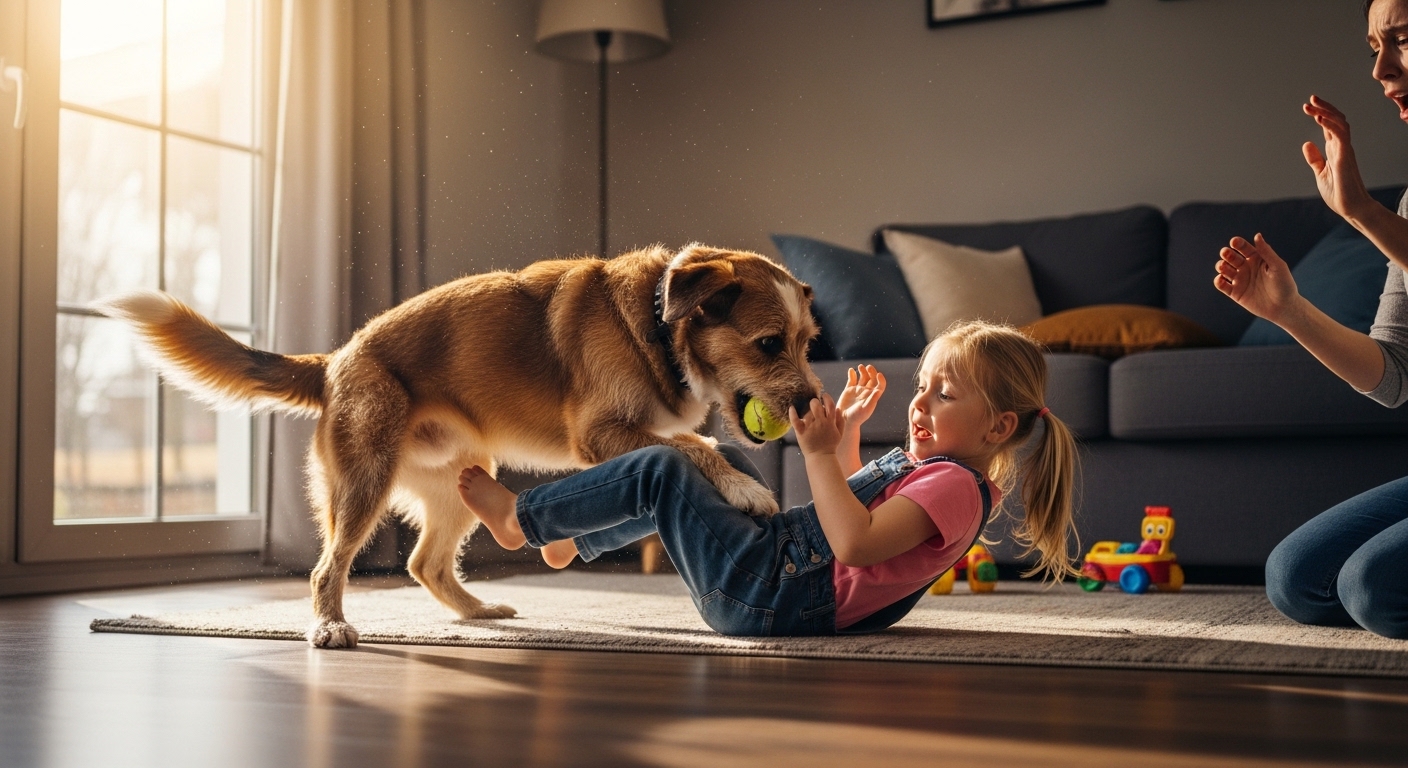 My Rescue Dog Violently Shoved My 4-Year-Old Daughter. I Was About To Scream—Until I Saw What Happened Exactly Two Seconds Later.