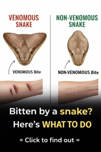 When bitten by a snake, you should do these things first