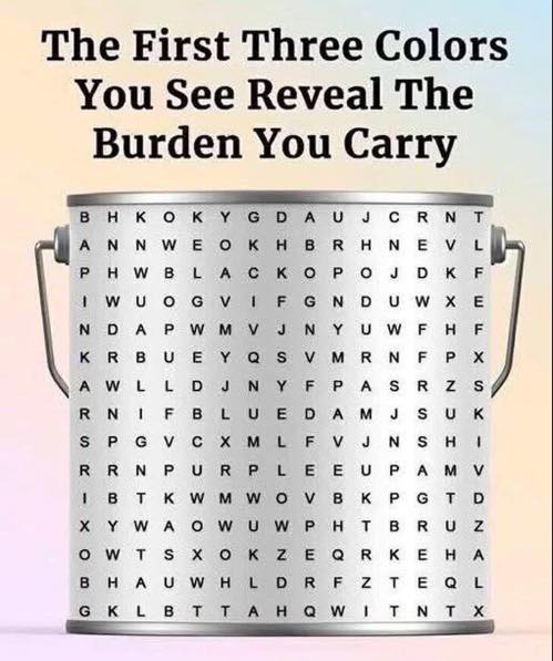 The First Three Colors You See Reveal The Burden You