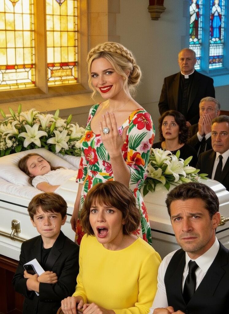 I thought the worst thing I’d ever endure was bu.rying my little girl. Then my sister hijacked the funeral to flash a ring and preach about “choosing joy,” smiling over my child’s casket—until her own son’s voice cracked the room open with one sentence that made even the priest freeze.