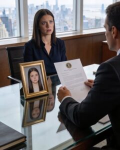 The new secretary froze when she saw her childhood photo in her boss’s office…