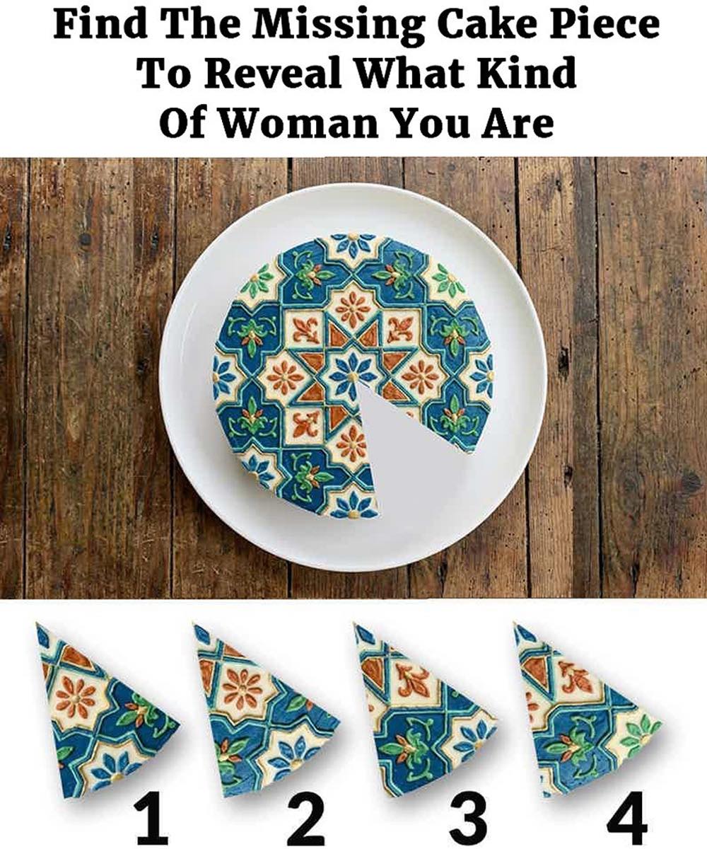 Find The Missing Cake Piece To Reveal What Kind Of Woman You Are