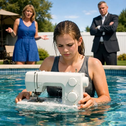 My 16-year-old daughter scraped for months to buy her longed-for sewing machine. When she didn’t do her tasks quickly enough, her stepmother threw it into the pool and my ex-husband just watched. – News