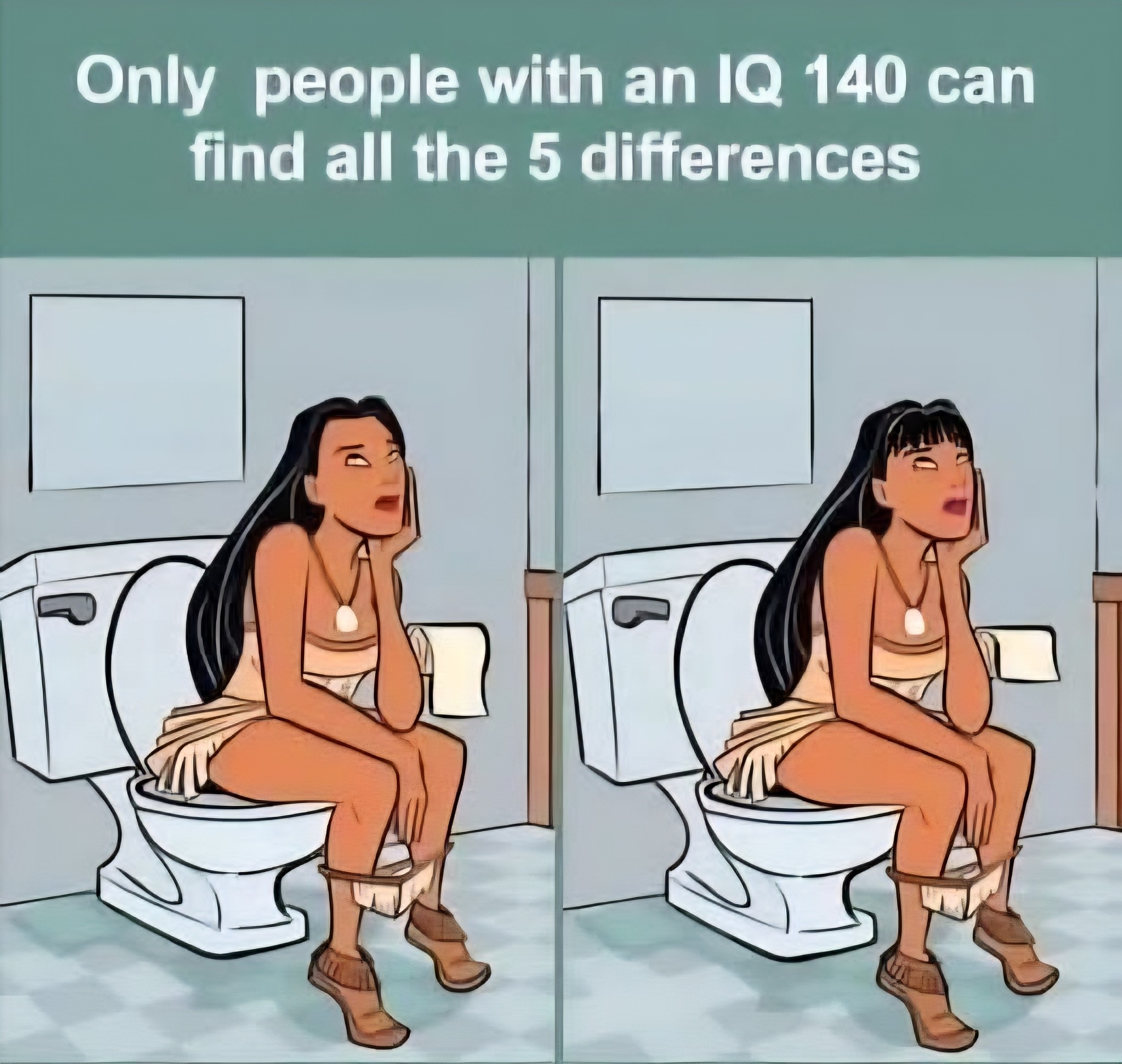 Only people with an IQ of 140 can spot the 5 differences