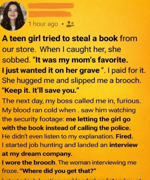 I paid the price for being kind and lost my job—but the brooch that came later changed everything.