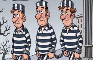 Three convicts were on the way to prison!