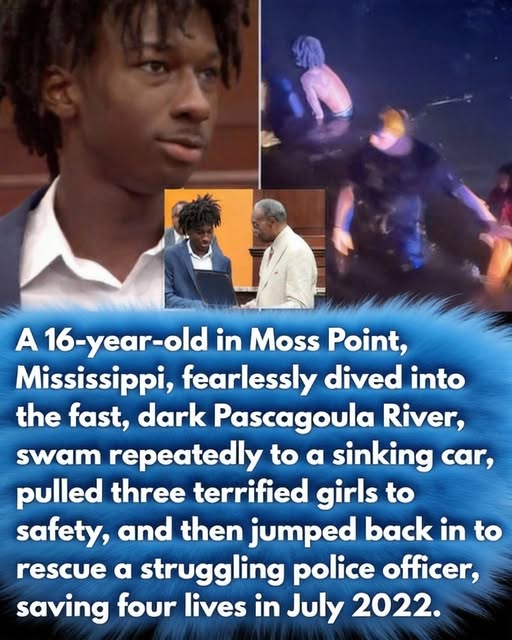 16-Year-Old’s Quick Action in River Rescue Protects Three Girls and a Police Officer