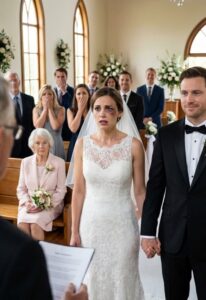 On my wedding day, I showed up with a black eye. My fiancé stood beside me… and when he saw my mother, he smiled. Then he said, ‘It’s so she learns.’ Everyone in the room laughed. And then I did something that shocked them all…