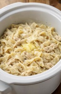 Slow Cooker Amish Chicken and Noodles