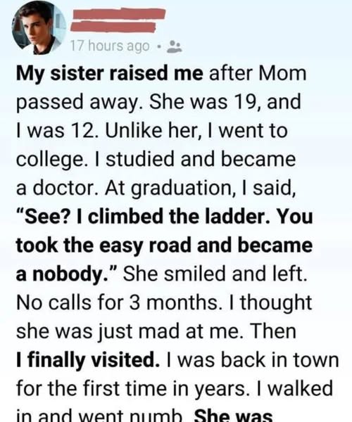 I called my sister “insignificant” after she raised me. Then I found her secret drawer and realized how wrong I was.