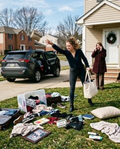 While I was at work, my MILcalled and snapped, “Where’s your $2,500 Christmas bonus? Why haven’t you sent it yet?”, I just laughed. When I got home, I threw all of her belongings out onto the lawn…